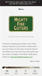 Mobile Screenshot of mightyfineguitars.com